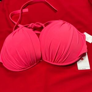 Shade & Shore 36DD coral bikini top. NWT!